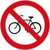 no cycling sign,